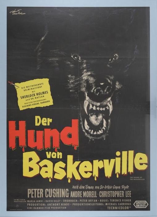 The Hound of the Baskervilles - German one sheet